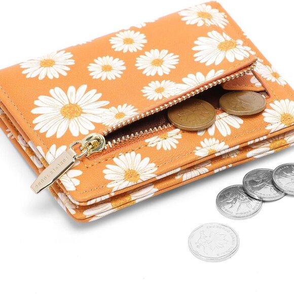 Small Women Wallet RFID Blocking Bifold Pocket Wallet Slim Compact Ladies Purse - Picture 3 of 5